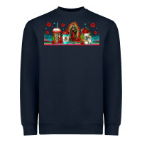 Navy lady of guadalupe coffee cups libbey glass Heavyweight Sweatshirt - Jasminsmagicworld