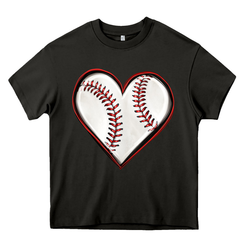 Baseball Heart Heavy Core Tee by texasbilliewilder | Teevron