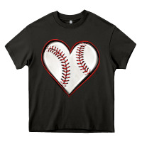 Asphalt baseball heart Heavy Core Tee - texasbilliewilder