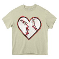 Mossy baseball heart Heavy Core Tee - texasbilliewilder