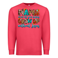 Cardinal mama dont let your babies grow up without jesus Premium Sweatshirt - Artiststas