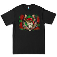 Black christmas horseshoe bull skull Premium Tee - BarkalooDesign