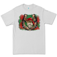 Dove Grey christmas horseshoe bull skull Premium Tee - BarkalooDesign