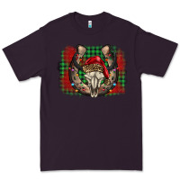 Plum christmas horseshoe bull skull Premium Tee - BarkalooDesign