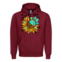 Burgundy life is better with cats Zipper Hoodie - NancyCooperArtShop