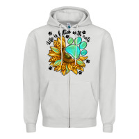 Dove Grey life is better with cats Zipper Hoodie - NancyCooperArtShop