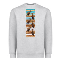 Heather Grey dinosaur parasaurolophus pen wrap Heavyweight Sweatshirt - Artiststas