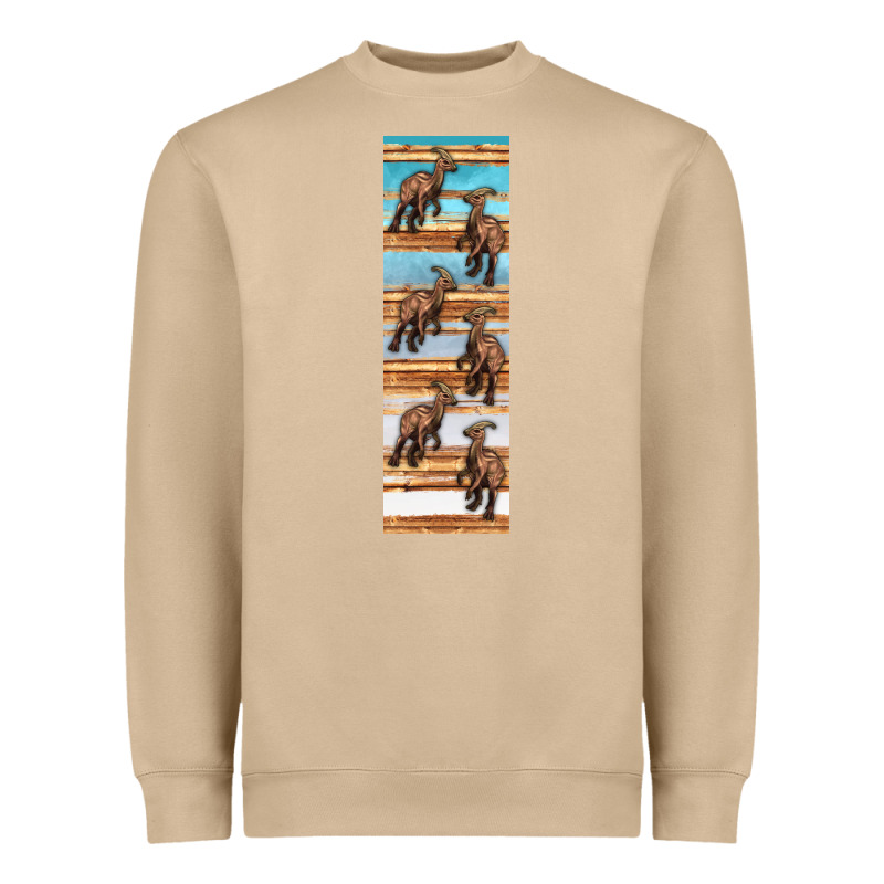 Dinosaur Parasaurolophus Pen Wrap Heavyweight Sweatshirt by Artiststas | Teevron
