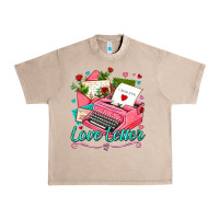 French Oak love letter with typewriter Urban Heavy Tee - AdoDesignShop