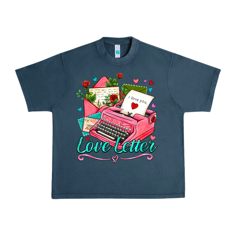Love Letter With Typewriter Urban Heavy Tee by AdoDesignShop | Teevron