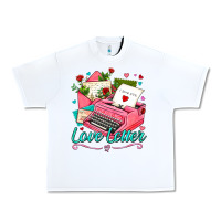 White love letter with typewriter Urban Heavy Tee - AdoDesignShop