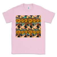 Bubblegum Pink seamless poultry farm sunflowers chicken coop tumbler Classic Tee - Artiststas