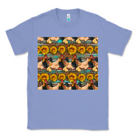 Colony Blue seamless poultry farm sunflowers chicken coop tumbler Classic Tee - Artiststas