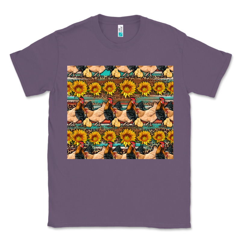 Seamless Poultry Farm Sunflowers Chicken Coop Tumbler Classic Tee by Artiststas | Teevron
