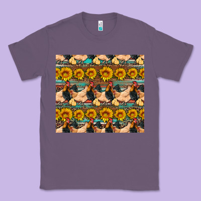 Seamless Poultry Farm Sunflowers Chicken Coop Tumbler Classic Tee Designed By Artiststas