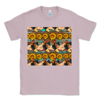 Lilac seamless poultry farm sunflowers chicken coop tumbler Classic Tee - Artiststas