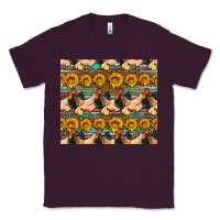 Plum seamless poultry farm sunflowers chicken coop tumbler Classic Tee - Artiststas