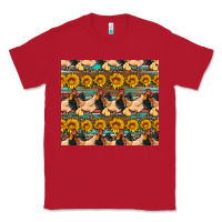 Red seamless poultry farm sunflowers chicken coop tumbler Classic Tee - Artiststas