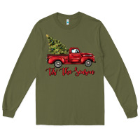 Army Green tis the season Long Sleeve Tee - BarkalooDesign