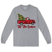 Heather Grey tis the season Long Sleeve Tee - BarkalooDesign