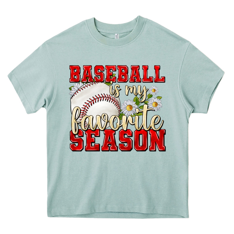Baseball Is My Favorite Season Heavy Core Tee by texasbilliewilder | Teevron