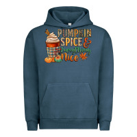 Pigment Midnight Navy pumpkin spice and everything nice Urban Hoodie - CowGirlArtShop