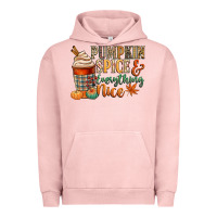 Pigment Salmon pumpkin spice and everything nice Urban Hoodie - CowGirlArtShop