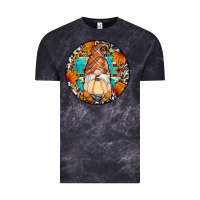 Cloud Black fall gnomes round earrings Vintage Tee - Artiststas