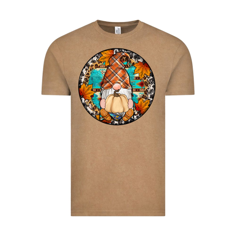 Fall Gnomes Round Earrings Vintage Tee by Artiststas | Teevron