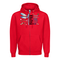 Red dragonfly smile tink give laugh love dream Zipper Hoodie - MaliasSmallBusiness