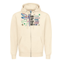 Sandshell dragonfly smile tink give laugh love dream Zipper Hoodie - MaliasSmallBusiness