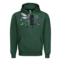 Sports Green dragonfly smile tink give laugh love dream Zipper Hoodie - MaliasSmallBusiness