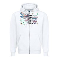Dragonfly Smile Tink Give Laugh Love Dream Zipper Hoodie | Teevron