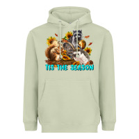 Matcha Fall Tis The Season Animals Heavyweight Hoodie - LillyAllenDesigns
