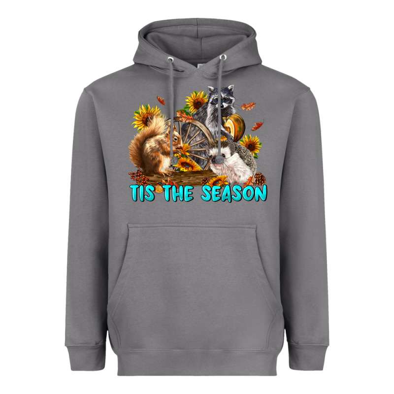 Fall Tis The Season Animals Heavyweight Hoodie by LillyAllenDesigns | Teevron