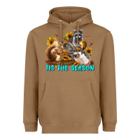 Toasted Coconut Fall Tis The Season Animals Heavyweight Hoodie - LillyAllenDesigns