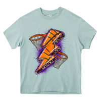 Arona basketball lightning bolt Heavy Core Tee - Zillion Design Studio