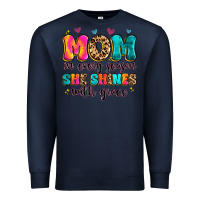 Navy mom in every season she shines with grace Premium Sweatshirt - Artiststas