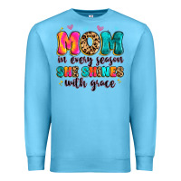 Ocean Blue mom in every season she shines with grace Premium Sweatshirt - Artiststas