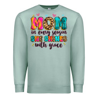 Seafoam mom in every season she shines with grace Premium Sweatshirt - Artiststas