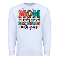 White mom in every season she shines with grace Premium Sweatshirt - Artiststas