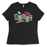 Black nurse Ladies Tee - RanaPortraitStore