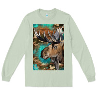 Matcha Western Camo Moose Long Sleeve Tee - LillyAllenDesigns