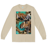 Mushroom Western Camo Moose Long Sleeve Tee - LillyAllenDesigns