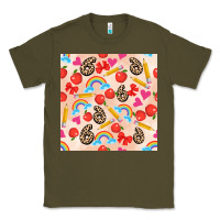 Army Green back to school seamless pattern 6 (3600x3600) Classic Tee - AdoDesignShop
