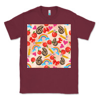Burgundy back to school seamless pattern 6 (3600x3600) Classic Tee - AdoDesignShop