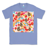Colony Blue back to school seamless pattern 6 (3600x3600) Classic Tee - AdoDesignShop
