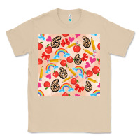 Mushroom back to school seamless pattern 6 (3600x3600) Classic Tee - AdoDesignShop