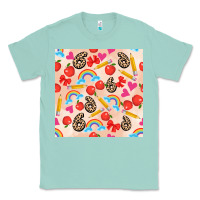 Seafoam back to school seamless pattern 6 (3600x3600) Classic Tee - AdoDesignShop