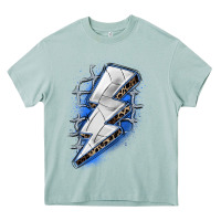 Arona volleyball lightning bolt Heavy Core Tee - Zillion Design Studio